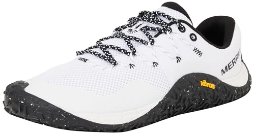Merrell Herr Trail Glove 7 sneakers, Vit/Svart, 14 UK, Vitsvart, 50 EU