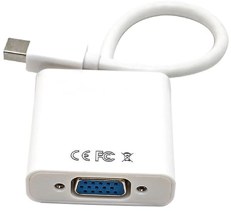 Mikikit Mini Vga Adapter Für Displayport Anschluss Kompatibel Mit Tv Projektor Schul Und Büroanwendungen Unterstützung