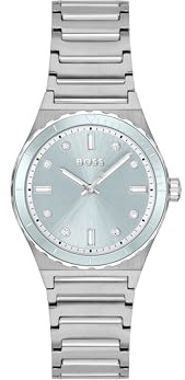 BOSS Uhr mit DREI-Zeiger-Quarzwerk für Damen Kollektion Candor Ladies Sport mit Edelstahlarmband – Erhältlich in Silber, Gold oder Bicolor