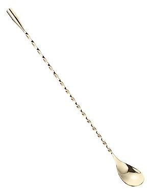 Cabilock Cuchara Larga De Acero Inoxidable 304 para Café y Bebidas De Bar, Mango Largo 30 Cm, Cuchara para Helado y Mezclas, Utensilio Resistente para Uso Bar y Postres