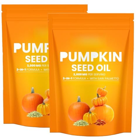 Pumpkin seed oil and saw palm are used for hair growth and youthful skin,2pcs