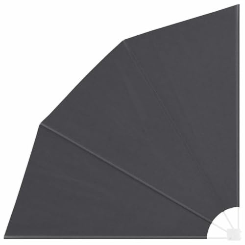 vidaXL Balkon Sichtschutz Schwarz 210 x 210 cm Polyester, Balkon Sichtschutz, modern und faltbar, wetterfest, UV-beständig, perfekt für draußen