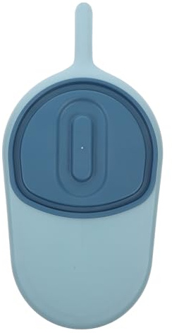 PLAFOPE Bassin de Lit Portable Bleu avec Couvercle Design Ergonomique Incliné Urinoir Femme Toilette Portable pour Personnes Âgées Contrôle des Odeurs Usage et Domestique