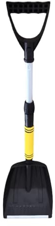 Pala quitanieves para automóvil - Pala telescópica, herramienta ajustable para quitar nieve de 28-34 pulgadas | Pala-quitanieves portátil compacta con mango de agarre, raspador de hielo y nieve durade