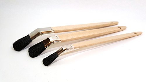 Storch Plattpinsel ClassicSTAR pur 25mm gebogen schwarze Borste (1, 25mm)