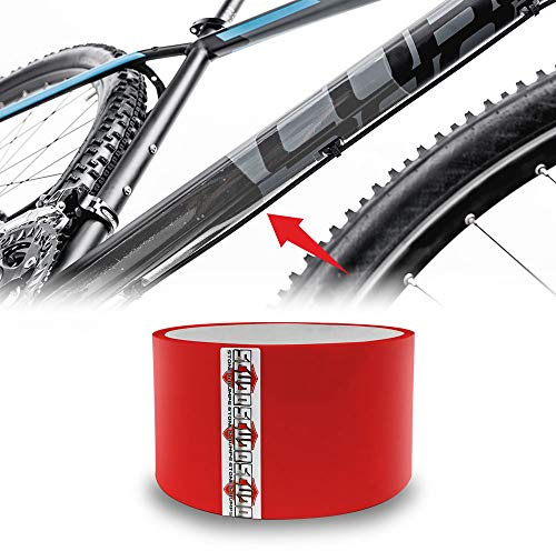4R Quattroerre.it Rotolo Nastro Adesivo Scudo Roll per Protezione Telaio Bicicletta, Spessore 0.8 mm, 8 x 150 cm