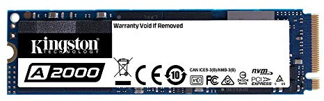 Kingston A2000 (SA2000M8/250G) SSD NVMe PCIe M.2 2280, 250 GB