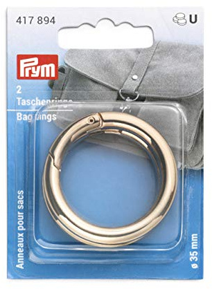 Prym 417894 Taschenringe 35 mm new gold