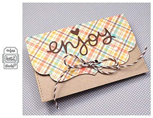 Yuntrip Stanzschablonen für Kartenherstellung, Hochzeitseinladungen, Umschläge, Rahmen, Metallstanzformen für DIY, Scrapbooking, Fotoalbum, Kartenherstellung, dekorative Papierkarten