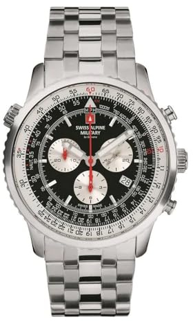 Swiss Alpine Military Herren-Armbanduhr Analog Quarz 7078.9 Edelstahl