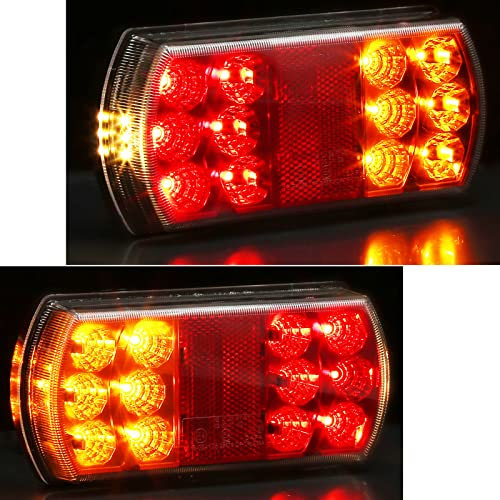 AGRISHOP Anhänger Rückleuchten Set 2PCS - Rücklicht Für Anhänger 12/24v