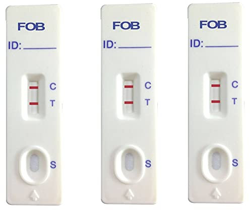 Bowel Health Testing Kit Colon Faecal (FOB) Professional Test Pack of 3 Tests