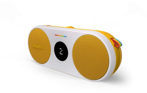Polaroid P2 - Potente Altavoz inalámbrico Bluetooth Recargable con emparejamiento estéreo Dual - Amarillo