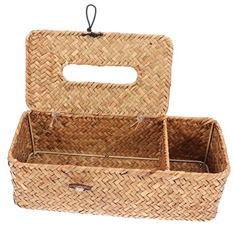 Angoily Schicke Und Natürliche Taschentuchbox Mit Seetang- Rechteckiger Taschentuchhalter Für Wohnzimmer Und Küche