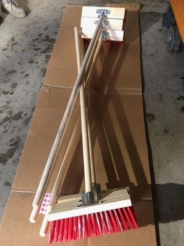 Lot de 6 balais cantonnier 32 cm emmanchés