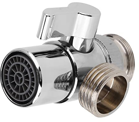 Wasserhahn-Umstellventil mit Luftsprudler – Badezimmer, Küche, Waschbecken, Wasserhahn-Splitter, Umstellventil auf Schlauch-Adapter M24