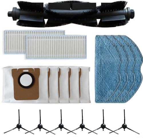SMZhomeone Ersatzteile set für Staubsauger Wichtigsten Seite Pinsel Filter Mopp Tuch Staub Tasche Kit Für 360 Für Botslab S8 Plus Vakuum Zubehör Ersatz