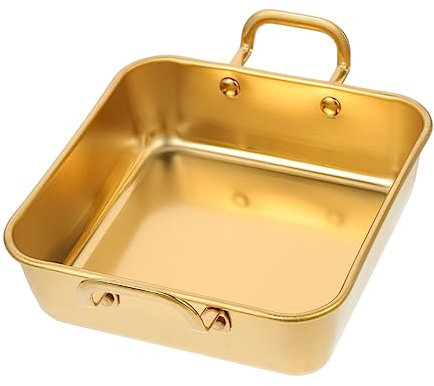 LABRIMP Moule à gâteau polyvalent de 15 cm en acier inoxydable plaque carrée antiadhésive pour la cuisson le service le stockage de bonbons