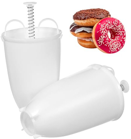 BIUDECO 2pcs Donut Maker Mold Silicone Doughnut Maker Mould Non-stick Pastry Baking Tool for Home Kitchen Diy Dessert Making