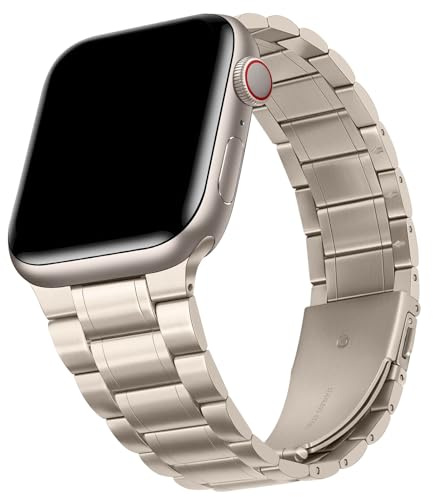 HITZEE Metall Armbänder Kompatibel with Apple Watch Armband 49/46/45/44/42/41/40/38mm, Edelstahl Ersatzband Damen Herren Kompatibel für iWatch Ultra 3/2/1 SE3 Serie 11 10 9 8 7 6 5 4 3 2 1