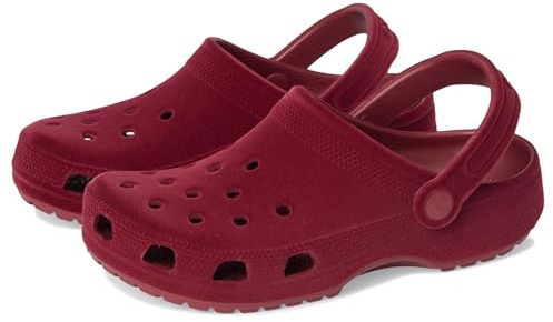 Crocs Unisexe Enfant Classic Velvet Clog K Sabots, Beetroot, 36/37 EU