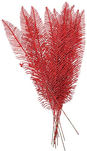 Amosfun 12 Pièces Décoration De Noël Artificielles Couronne De Noël Lot de Brillantes