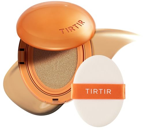 TIRTIR Fond De Teint Mask Fit Ai Filter Cushion, Finition Semi-Mate, Jusqu'À 72 Heures, Couverture Moyenne À Complète, 0,63 Oz Liq (Lot De 1) 30N Rich Honey
