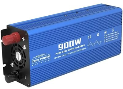 Onduleur Sinusoïdal Intelligent 1200 W/2400 W Entrée 12 V/24 V Sortie 220 V 50 Hz Protection Multiple Coque Métallique Sortie USB Onduleur Puissance(900w Inverter)