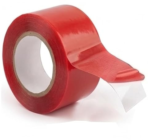 VCH Sensi-Tack Red Liner Double-Sided Wig & Toupee Tape Roll (3/4 x 3 Yards) | Strong Hold Adhesive Tape for Hair Systems | Clean Removal, No Residue, Water-Resistant | Gentle Daily-to-Medium Hold