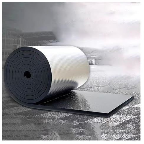 Panneaux réflecteurs pour radiateurs, Isolation en mousse d'aluminium réfléchissante autocollante, épaisseur 5 à 20 mm, plusieurs tailles, noir(15mm,1x1m)
