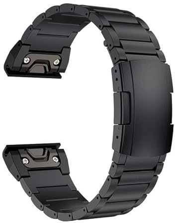synsing 26 mm titanarmband med snabbkoppling, kompatibelt med Fenix 8 51 mm/Enduro 3 51 mm/7X Pro/6X Pro, 22 mm metallarmband, 22 mm, kompatibelt med Fenix 8 47 mm/7/6 Pro/5 Plus/Forerunner 965 955