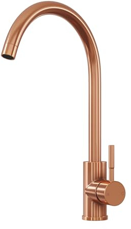 Liquida VT66RC Rose Copper Single Lever Swivel Spout Kitchen Mixer Tap