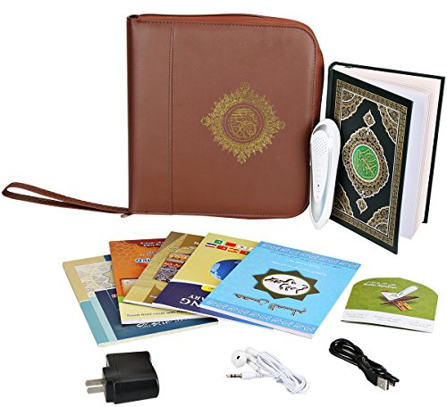 Coran electronique Lecteur coran Coran avec Stylo Lecteur Mot à Mot Tafsir Sahih Bukhari Sahih Muslim Stylo Lecteur numérique de Coran Mot pour Vocal Traduction Dictionnaire Parlant Plus 5 Livres