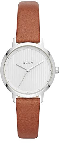DKNY Damen Analog Quarz Uhr mit Leder Armband NY2676