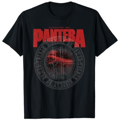Pantera Official Vulgar Display of Power Circle T-Shirt