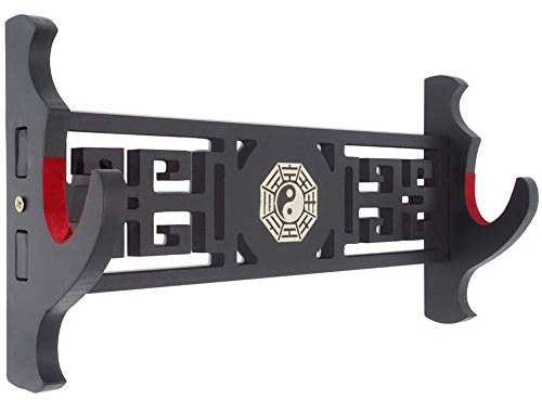 Z-fiber Katana Wakizashi Schwert-Wandhalterung, Schwert, gepolstert, Genji und Samurai, Schwerter, Klatsch, 1 Ebene