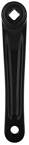 Bnineteenteam Bras de manivelle de vélo, Accessoire de Remplacement de Bras de manivelle à chaîne Unique Gauche en Alliage d'aluminium de vélo léger sans décoloration 170mm(Diamond Hole-Noir)