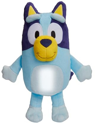 Bluey Goglow Pal Light Up Nightlight, 2-in-1 Interactive Snuggly Toddler Light, Soothing Night Light for Kids of Ages 2+