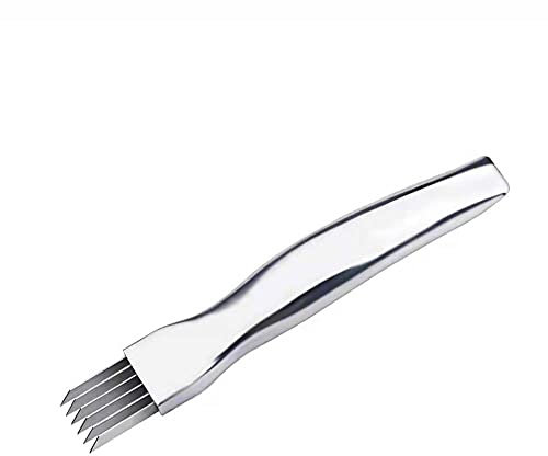 Vomaliy Stainless Steel Chopped Green Onion Knife, Vegetable Chopper Onion Garlic Cutter Cutlery Shred Knife, Multi-Functional Kitchen Gadgets