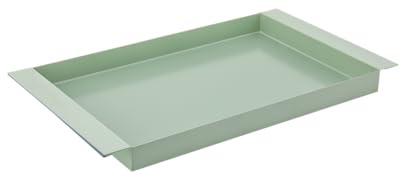 REMEMBER Metall Tablett Ryo groß Aquamarine - 47 x 27 x 3.5 cm