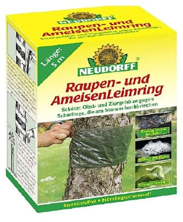 GROWMANIA Cinta Encolada para Árboles de Neudorff de 5 metros | Trampara para Insectos Adhesiva | Protección Árboles de Orugas