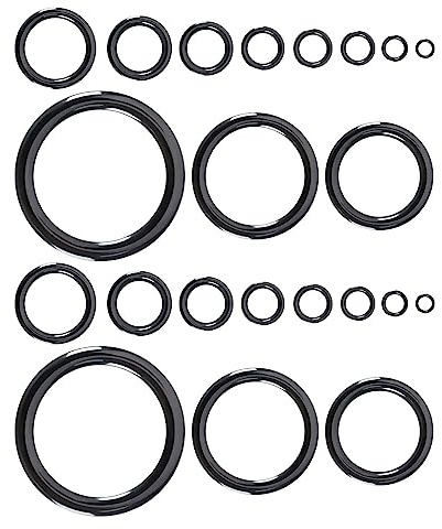 VICZON Juego de 22 anillos de caña de pescar, guías de cerámica, 11 tamaños, 3,7 mm - 29,9 mm