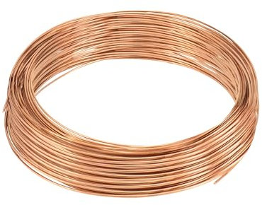 QWORK® Reiner T2 Kupferdraht, Ø2mm, 10m Länge, für Hobby, Elektrotechnik und Handwerk