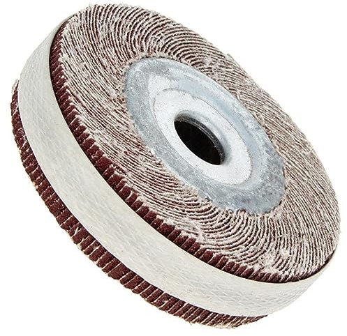 Disco de lijado de rueda de aleta de 4 pulgadas, tela de esmeril, pulido abrasivo for papel de lija de madera y Metal, herramientas rotativas abrasivas for eliminación de óxido