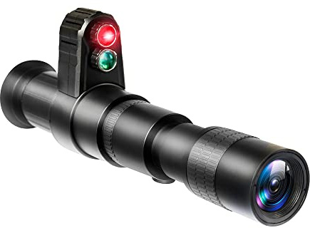 CalmGeek Cursor monocular de cruce digital, dispositivo de visión nocturna por infrarrojos, uso diurno nocturno, dispositivo de visión nocturna de 500 m, distancia de visión negra completa,