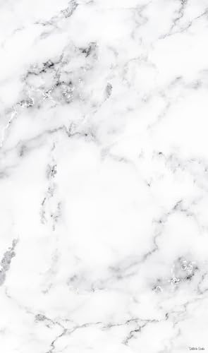 DobleUve Estudio Alfombra Vinílica Textura Marmol Blanco | Color Blanco | 65x110 cm | Alfombra Vinilo Salón | Alfombra Cocina Lavable | Suelo de Vinilo | Alfombra Cocina Lavable Antideslizante
