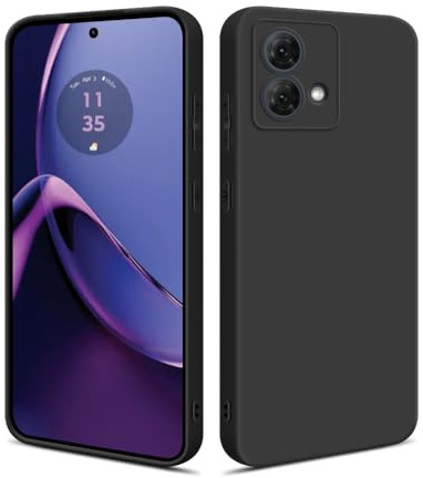 HSP Funda para Motorola Moto G84 5G, Carcasa Silicona, Case, Blanda, Negra | Antigolpes, antiarañazos, cortes precisos, bordes elevados, cámara protegida, capa cover, protector para móvil y teléfono