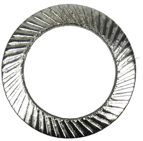 Arandelas de seguridad DIN 9250 Forma S Acero Inoxidable A2 M8 | Set de 25, Antiaflojamiento, Para tornillos y tuercas, Fijación segura