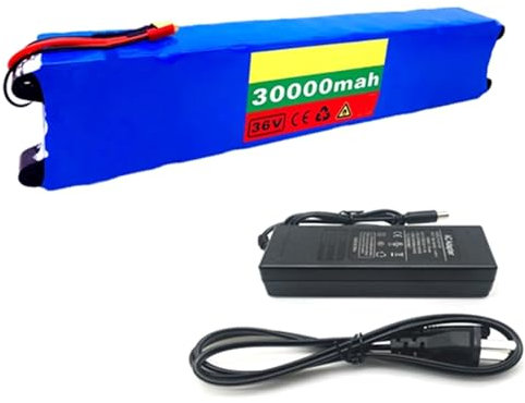 36V 30Ah Litio Ion Batteria elettrica scooter per 250W 350W 500W 750W 1000W Bicicletta E Scooter/Go Kart Batteria, Batteria ricaricabile al litio 36V10000mAh+car