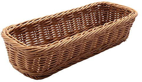 Tagtight Corbeille à Pain ovale tressée, Panier de Rangement pour Couverts, Panier cadeau, Panier de petit-déjeuner, Plateau De Corbeille De Fruits, Paniers de Service pour Fruit, Légume, Pain, Candy